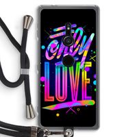 Only Love: Sony Xperia XZ2 Transparant Hoesje met koord