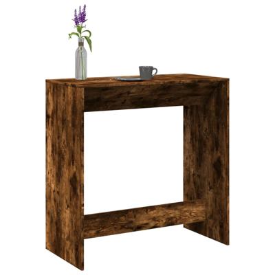 Bartafel 102x50x103,5 cm bewerkt hout gerookt eikenkleur