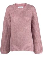 Rodebjer pull en maille nervurée - Rose
