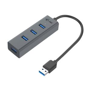 i-tec I-TEC USB 3.0 Metal HUB 4 port Passive USB-combi-hub Grijs