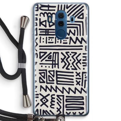 Marrakech print: Huawei Mate 10 Pro Transparant Hoesje met koord