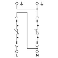 Phoenix Contact 2801532 VAL-MS-T1/T2 48/12.5/1+1V Overspanningsveilige afleider 1 stuk(s)