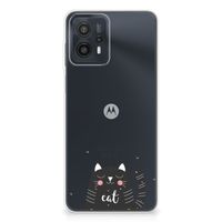 Motorola Moto G23 | G13 Telefoonhoesje met Naam Cat Good Day