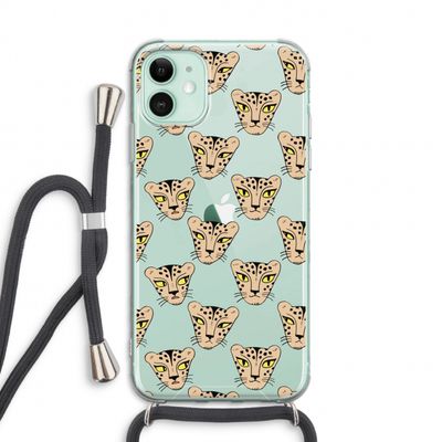 Tijger: iPhone 11 Transparant Hoesje met koord