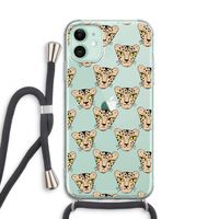 Tijger: iPhone 11 Transparant Hoesje met koord