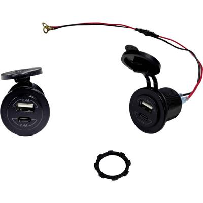 HP Autozubehör Dual USB+C Einbausteckdose USB+C inbouwstopcontact
