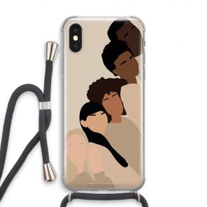 Sweet creatures: iPhone XS Transparant Hoesje met koord