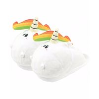 Witte Unicorns pantoffels