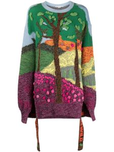 Stella McCartney pull Tree of Life en jacquard - Vert