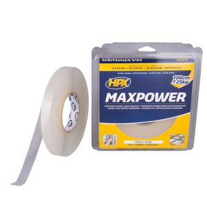 HPX Max Power Transparent bevestigingstape | 19mm x 16,5m - HT1916 | 10 stuks HT1916