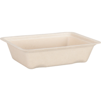 Depa Bak | Bagasse (suikerrietpulp) | A7 | snackbak | 123x93x32mm | naturel | 800 stuks