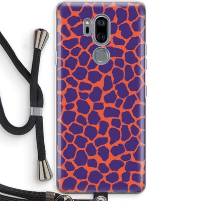 Purple Giraffe: LG G7 Thinq Transparant Hoesje met koord