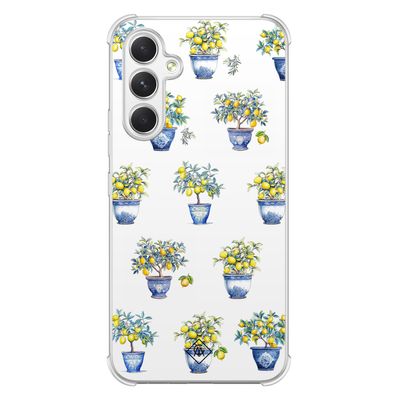 Samsung Galaxy A54 shockproof hoesje - Lemon trees