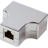 LogiLink MP0037 RJ-45 2 x RJ-45 Zilver kabeladapter/verloopstukje - thumbnail