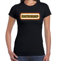 Verkleed T-shirt voor dames - Duitsland - zwart - supporter - themafeest