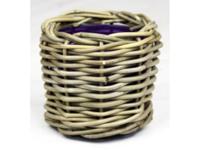 Drypot rotan d14h14cm grijs Van der Leeden - Van der leeden