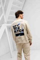 Off The Pitch Lit Sweater Heren Beige - Maat S - Kleur: Beige | Soccerfanshop