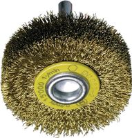 Promat Ronde borstel | d. 30 mm draaddikte 0,2 mm | messing 9 mm | 20000 min-¹ - 4000841138 - 4000841138