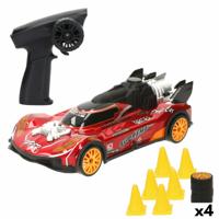 Politiewagen op Afstandsbediening Speed & Go (4 Stuks)