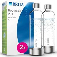 Confezione da 2 bottiglie BRITA PET - sodaONE - 1L