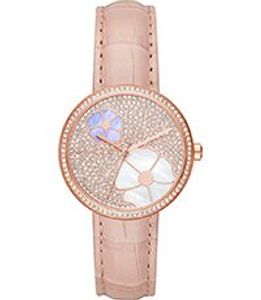 Horlogeband Michael Kors MK2718 Leder Rosé 18mm