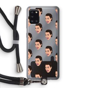 Ugly Cry Call: Samsung Galaxy A31 Transparant Hoesje met koord