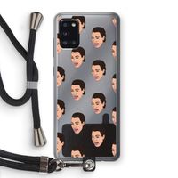 Ugly Cry Call: Samsung Galaxy A31 Transparant Hoesje met koord Ugly Cry Call: Samsung Galaxy A31 Transparant Hoesje met koord