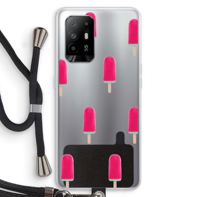 Waterijsje: Oppo A95 5G Transparant Hoesje met koord