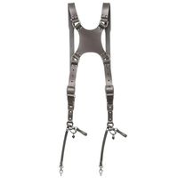 The Hantler Dual camera harness Warm taupe / Old silver, Large
