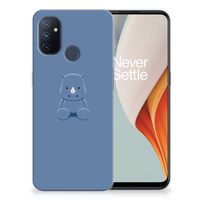 OnePlus Nord N100 Telefoonhoesje met Naam Baby Rhino - thumbnail