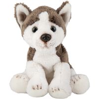 Pluche knuffel dieren Husky hond 13 cm   -