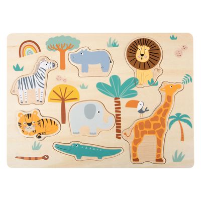 Small Foot houten puzzel safari