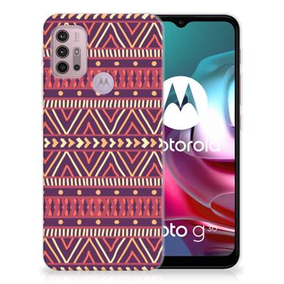 Motorola Moto G30 | G10 | TPU bumper | Aztec Paars