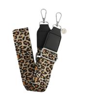 Telefoonkoord Bagstrap - Luipaard - Zilver Telefoonkoord Bagstrap - Luipaard - Zilver