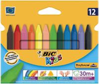 Bic waskrijt Plastidecor Triangle 12 stuks - thumbnail