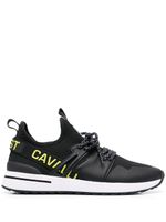 Just Cavalli baskets à bande logo - Noir