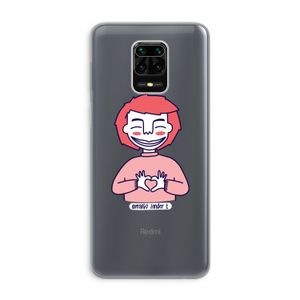 Hartje: Xiaomi Redmi Note 9 Pro Transparant Hoesje
