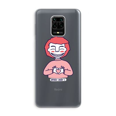 Hartje: Xiaomi Redmi Note 9 Pro Transparant Hoesje
