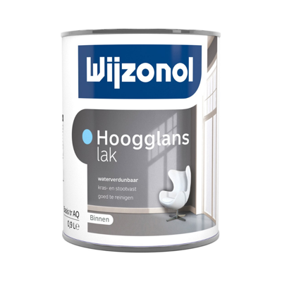 Wijzonol Hoogglanslak Waterverdunbaar - 1ltr