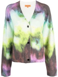 Stine Goya cardigan à effet tie dye - Vert