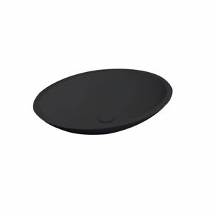 Best Design Waskom Epona Opbouw 52 cm Solid Surface Mat Zwart