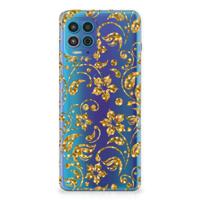 Motorola Moto G100 | TPU Case | Gouden Bloemen