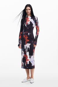 Midi-jurk met Maitrepierre-print - BLACK - XS