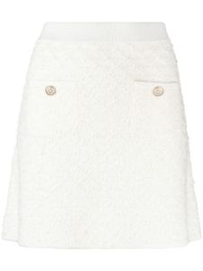 Maje A-line tweed miniskirt - Tons neutres