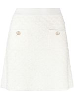 Maje A-line tweed miniskirt - Tons neutres