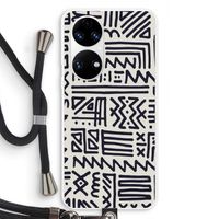 Marrakech print: Huawei P50 Transparant Hoesje met koord