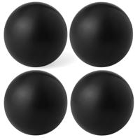 Anti stressballen Relaxman - 4x - zwart - 6 cm - Mindfullness - Relax - Ontspannen artikelen