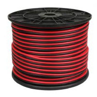 Luidsprekerkabel 2 x 4,0mm 100 M Rood Zwart