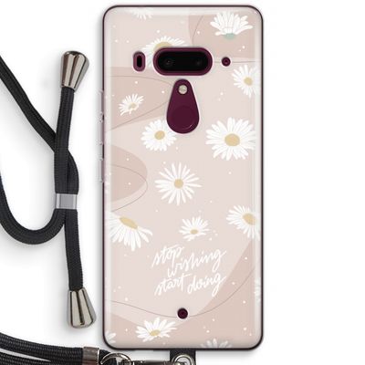 Daydreaming becomes reality: HTC U12+ Transparant Hoesje met koord