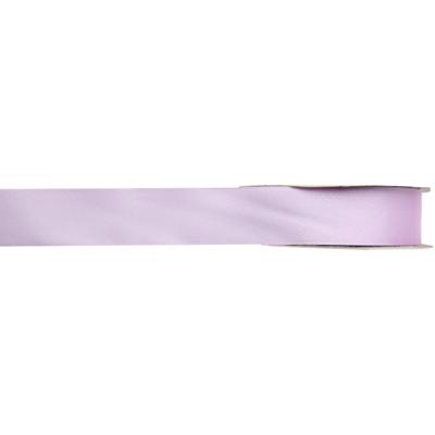 Hobby/decoratie satijnen lint - lila - 1 cm x 25 meter - cadeauverpakking - polyester